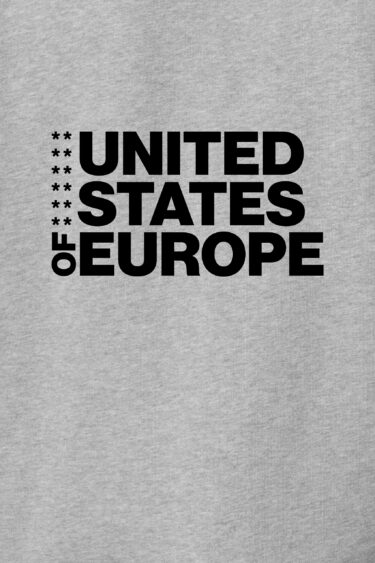 ästhetika Hoodie - UNITED STATES OF EUROPE grau/schwarz Motiv
