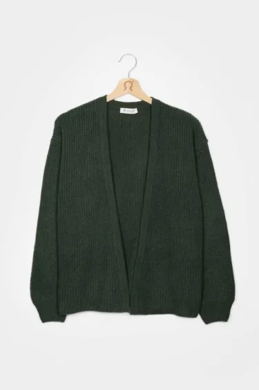 Rufò – Women's Recycled Cashmere Cardigan Margherita olive