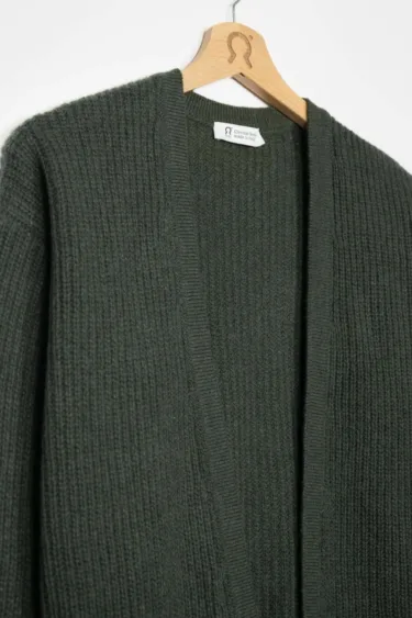 Rufò – Women's Recycled Cashmere Cardigan Margherita olive