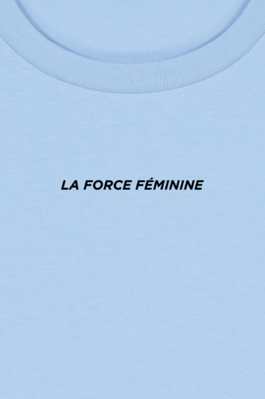 ästhetika Frauen T-Shirt - LA FORCE FÉMININE MINI blue soul/black print detail