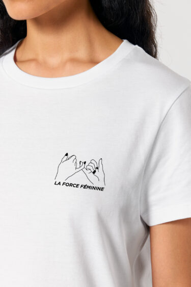 ästhetika Frauen T-Shirt - LA FORCE FÉMININE weiß/schwarz Vorderseite