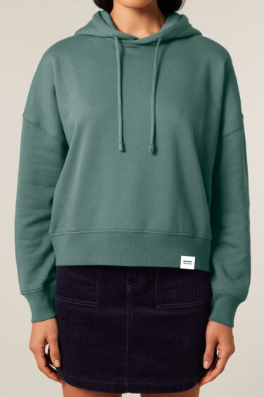 aesthetika Hoodie W - BASIC buchtgrün Vorderseite