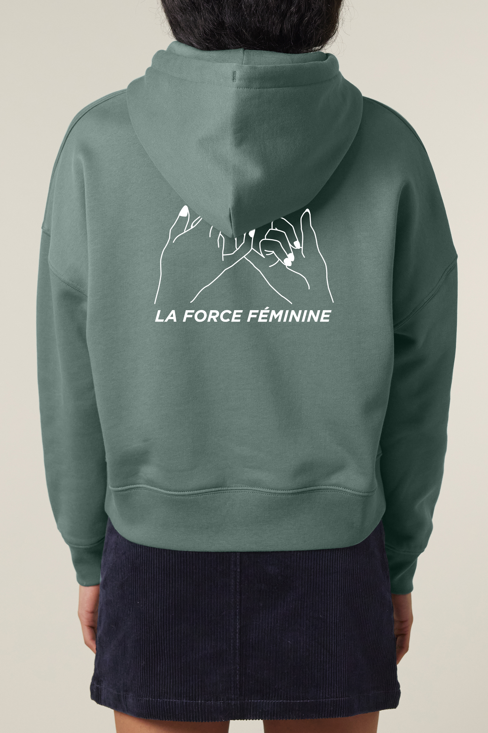 aesthetika Hoodie W - LA FORCE FÉMININE green bay/white Back