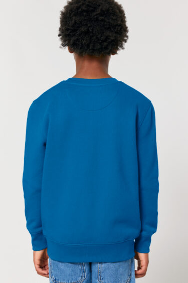 ästhetika Kinder Sweatshirt - TINY FOX königsblau/schwarz Rückseite