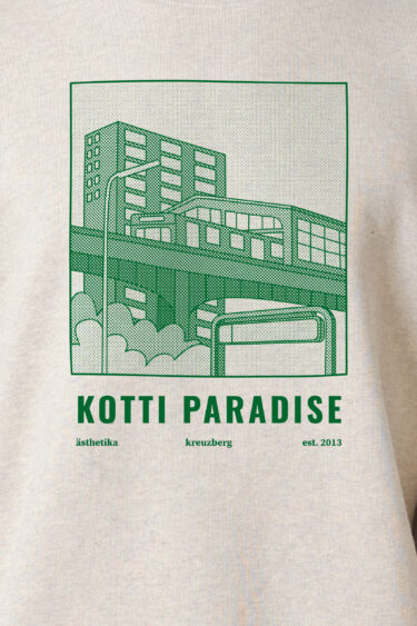 ästhetika Sweatshirt - KOTTI PARADISE dunst/grün Motiv