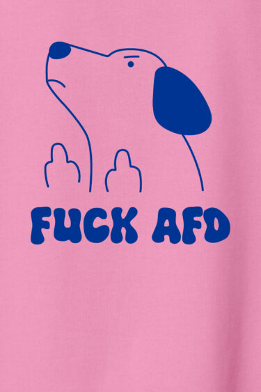 ästhetika Hoodie - FUCK AFD pink/blau Motif