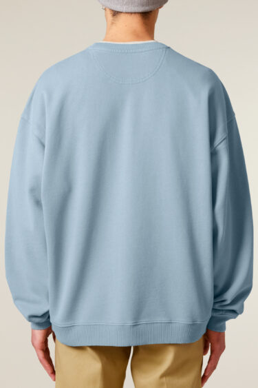 ästhetika Sweatshirt Oversize - FUCK AFD vintage ice blue/blue Back