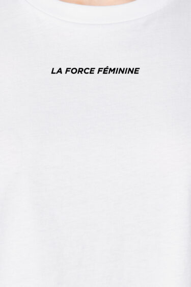 ästhetika T-Shirt Cropped - LA FORCE FÉMINIE white/black Motif