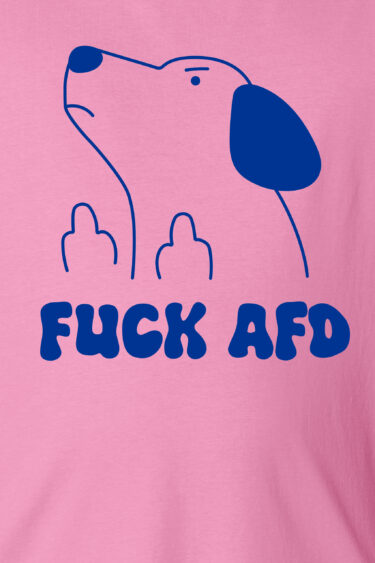 ästhetika T-Shirt - FUCK AFD pink/blue Motiv