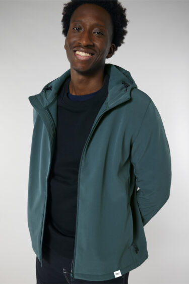 ästhetika Soft Shell Kaputzenjacke - BASIC Vorderseite Offen