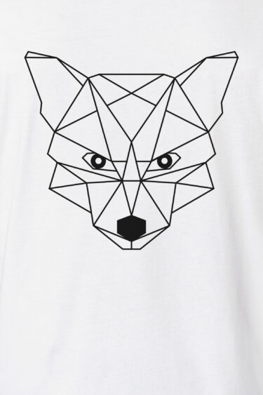 ästhetika T-Shirt - DER KLEINE FUCHS weiß/schwarz Motiv