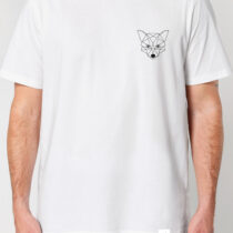 ästhetika T-Shirt - DER KLEINE FUCHS weiß/schwarz Vorderseite