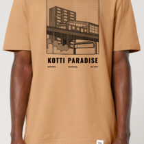 ästhetika T-Shirt – KOTTI PARADISE latte/schwarz Vorderseite
