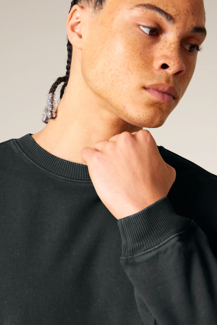 ästhetika Sweater Oversize – BASIC vintage black Detail