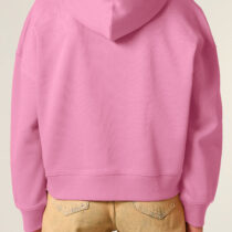 ästhetika Hoodie Women – PUSSIES AGAINST MERZ bubble pink/orange Back