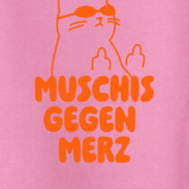 ästhetika Hoodie Women – PUSSIES AGAINST MERZ bubble pink/orange Motif