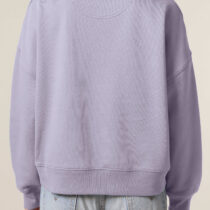 ästhetika Sweatshirt Women – PUSSIES AGAINST MERZ lavender/orange Back