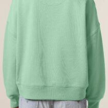 ästhetika Sweatshirt Women – BE KIND LITTLE HANDS jade/rose Back