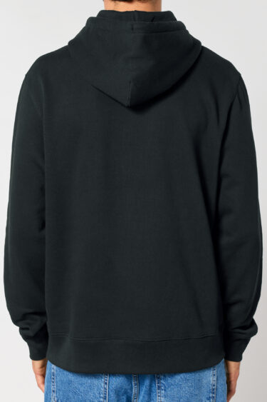 ästhetika Hoodie – SUPER SMASH BORDERS schwarz/weiß/rot Rückseite