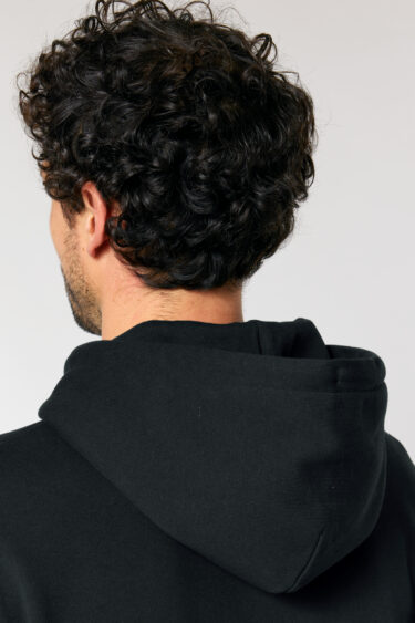 ästhetika Hoodie – SUPER SMASH BORDERS schwarz/weiß/rot Detail