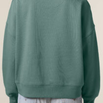 ästhetika Sweatshirt Women – DESTROY THE PATRIARCHY green bay/white/rose Rückseite