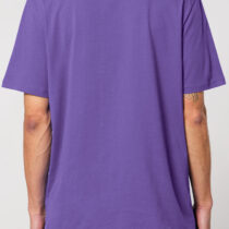 ästhetika T-Shirt – MUSCHIS GEGEN MERZ lila/orange Rückseite