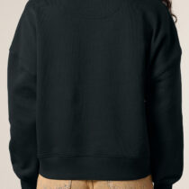 ästhetika Sweatshirt Women – MUSCHIS GEGEN MERZ black/purple Back