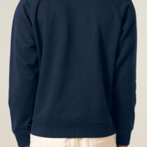 ästhetika Sweatshirt Raglan – TAX THE TERRIBLY RICH marineblau/weiß Rückseiteseite