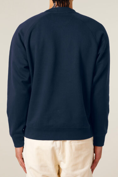ästhetika Sweatshirt Raglan – TAX THE TERRIBLY RICH navy/white Back