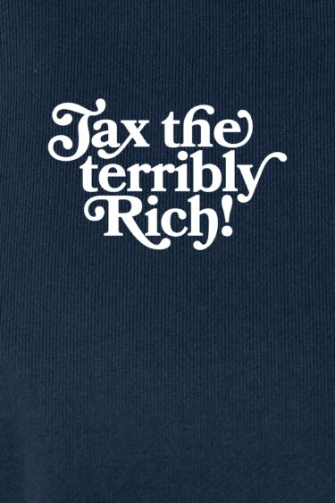 ästhetika Sweatshirt Raglan – TAX THE TERRIBLY RICH navy/white Motif