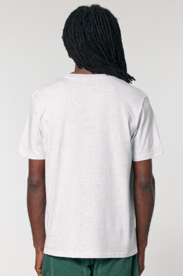 ästhetika T-Shirt – BASIC meliertes hellgrau Rückseite