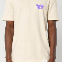 ästhetika T-Shirt – TAX THE TERRIBLY RICH natur/lila Vorderseite