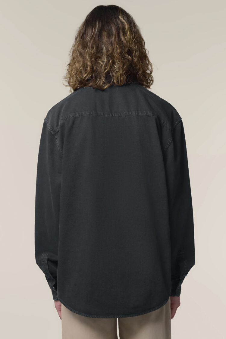 ästhetika Hemd – BASIC schwarz Rückseite