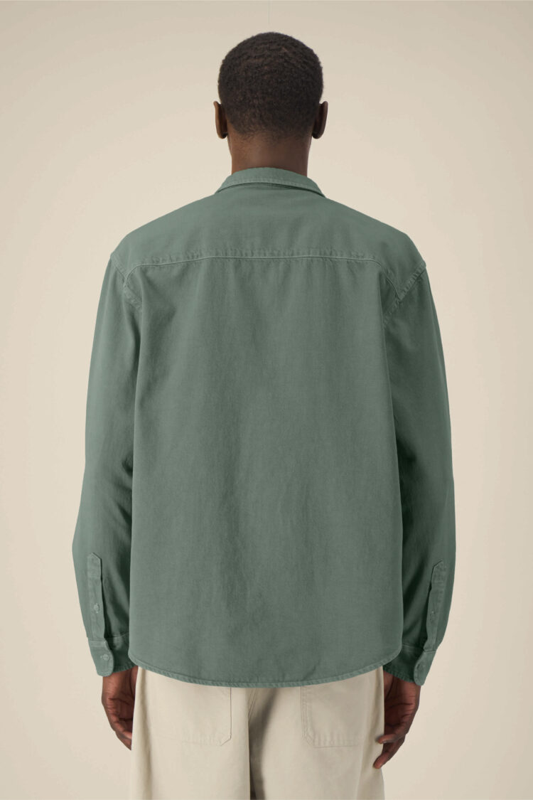 ästhetika Hemd – BASIC buchtgrün Rückseite