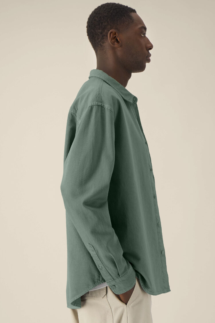 ästhetika Hemd – BASIC buchtgrün Rechts