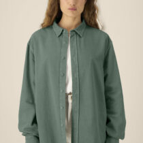 ästhetika Hemd – BASIC buchtgrün Frau Vorderseite