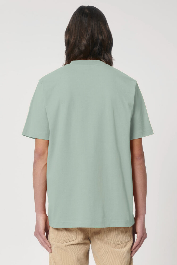 ästhetika T-Shirt Solid – BASIC aloe Rückseite