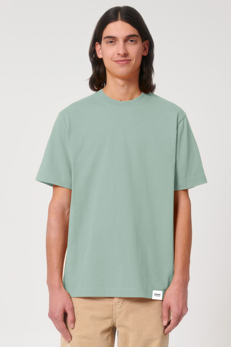 ästhetika T-Shirt Solid – BASIC aloe Front