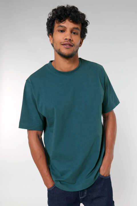 ästhetika T-Shirt Solid – BASIC nachtblau Vorderseite