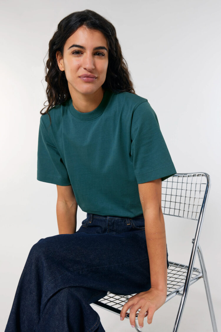 ästhetika T-Shirt Solid – BASIC nachtblau Frauen Vorderseite