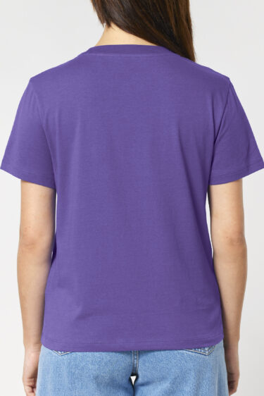 ästhetika T-Shirt W – FUCK AFD lila/rosa Rückseite