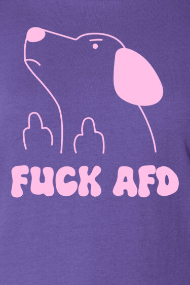 ästhetika T-Shirt W – FUCK AFD lila/rosa Motiv