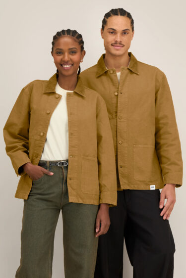 ästhetika Arbeitsjacke - BASIC vintage braun Frau & Mann