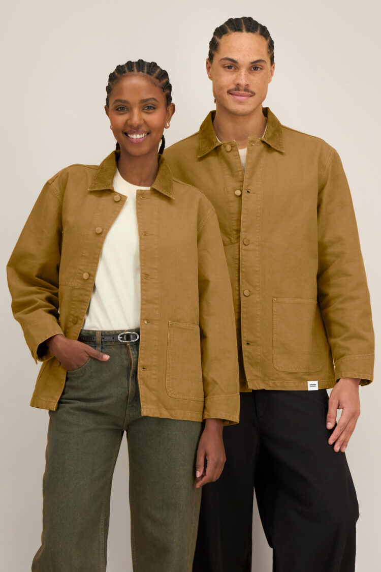 ästhetika Arbeitsjacke - BASIC vintage braun Frau & Mann