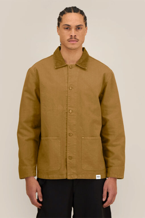 &auml;sthetika Arbeitsjacke - BASIC vintage braun Vorderseite