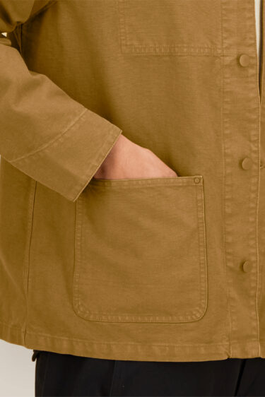 ästhetika Arbeitsjacke - BASIC vintage braun Seitentasche