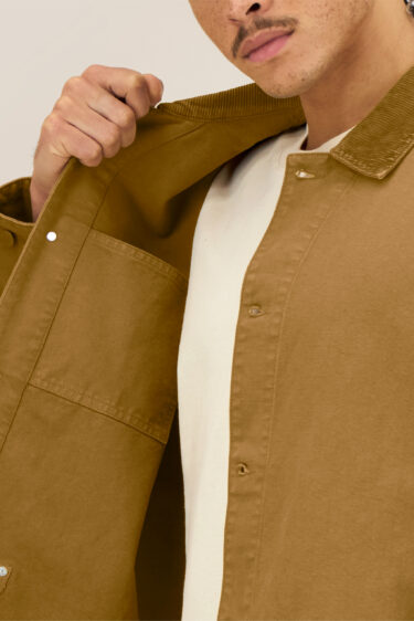 ästhetika Arbeitsjacke - BASIC vintage braun Innentasche