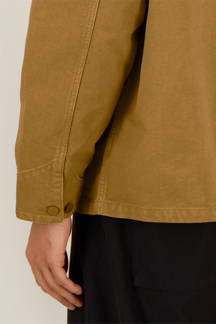 ästhetika Arbeitsjacke - BASIC vintage braun Ärmeldetail