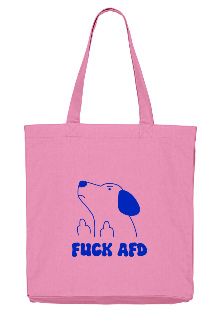 ästhetika Shopper – FUCK AFD pink/blau Packshot