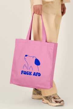 ästhetika Shopper – FUCK AFD pink/blau Studio